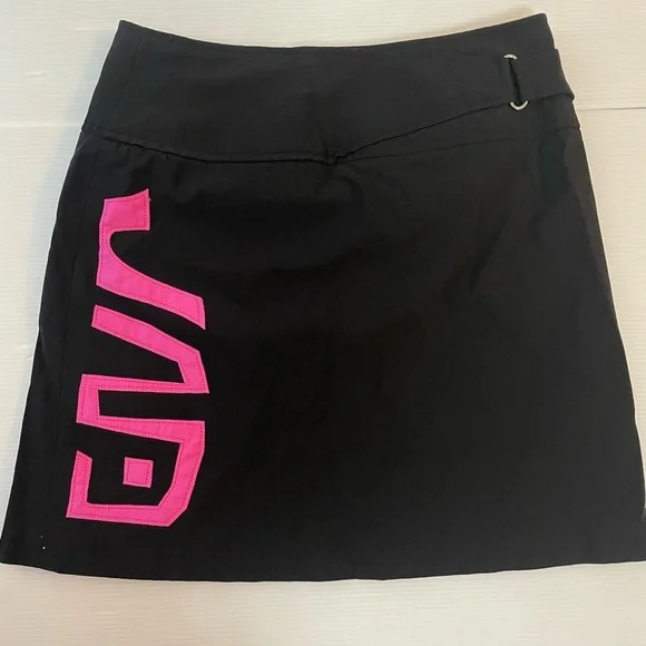 Jamie Sadock Skort Utility Wrap Skirt Black Pink Size M/L - Picture 7 of 9